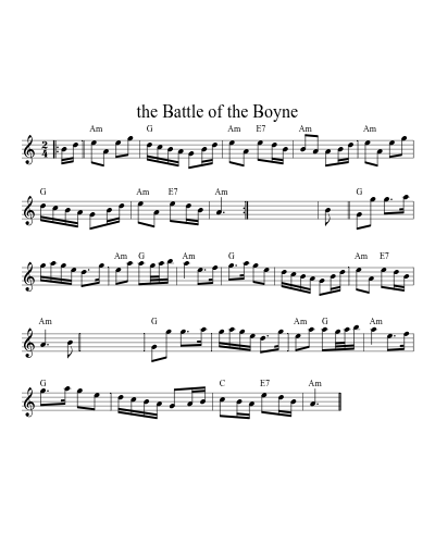 the Battle of the Boyne (Version 2)
