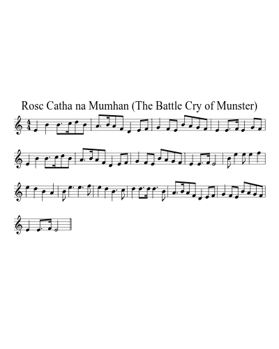 Rosc Catha na Mumhan (The Battle Cry of Munster) (Version 2)