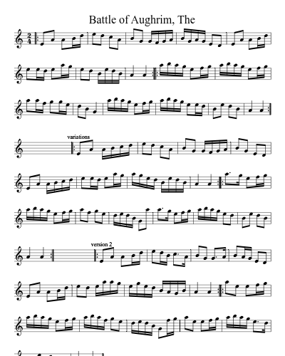 Battle of Aughrim, The (Version 2)