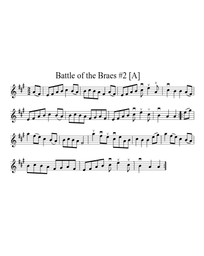 Battle of the Braes   #1