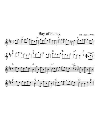 Bay of Fundy (Version 3)