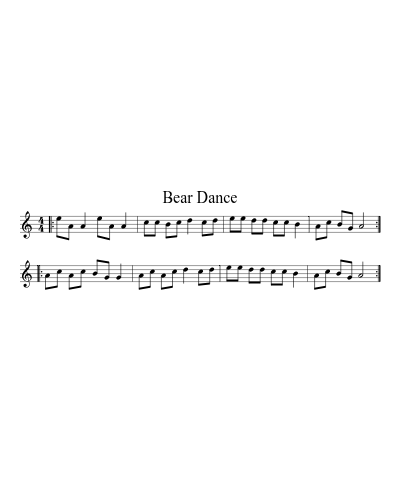 Bear Dance (Version 2)