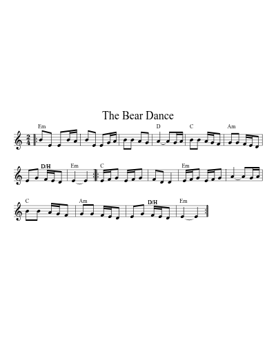 THE BEAR DANCE (Version 2)