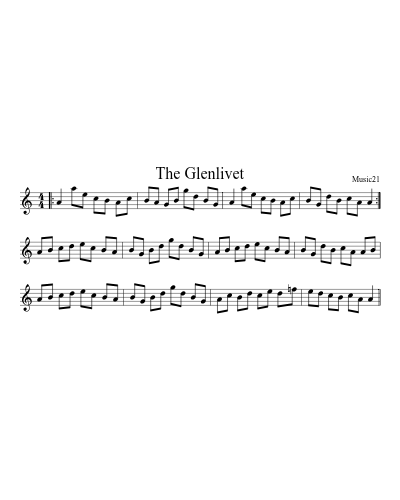 The Glenlivet sheet music preview