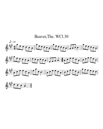 Beaver,The. WCl.30 (Version 3)