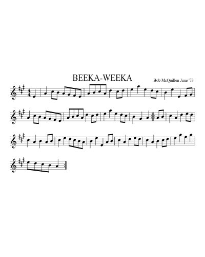 BEEKA-WEEKA (Version 2)