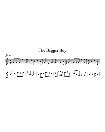 the Begger Boy (Version 2) sheet music preview
