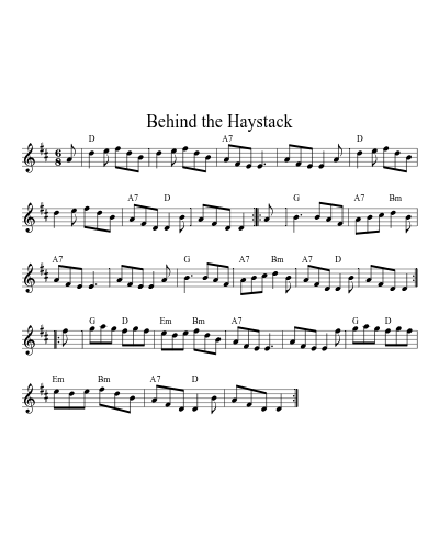 Behind the Haystack (Version 4)