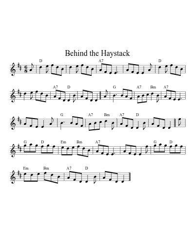 Behind the Haystack (Version 5)