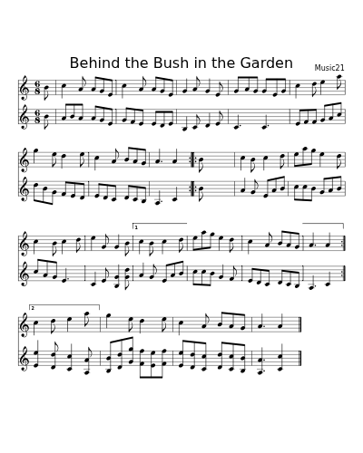 Behind the bush in the garden (Version 4)