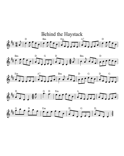 Behind the Haystack (Version 6)