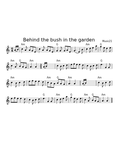 Behind the bush in the garden (Version 5)
