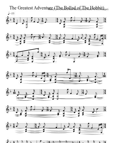 The Greatest Adventure (The Ballad of The Hobbit)