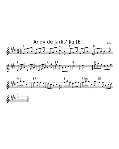 Andy de Jarlis' Jig   [E] (Bellmans Ingonish Andy Tobins Set)