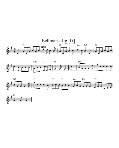 Bellman's Jig   [G] (Version 4)