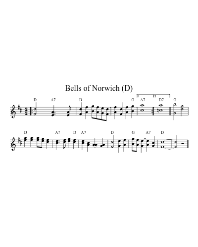 Bells of Norwich (D) (Version 3) preview