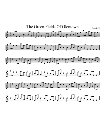 The Green Fields Of Glentown