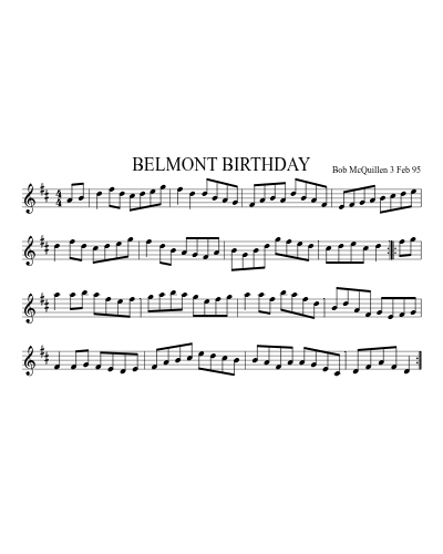 BELMONT BIRTHDAY (Version 2)