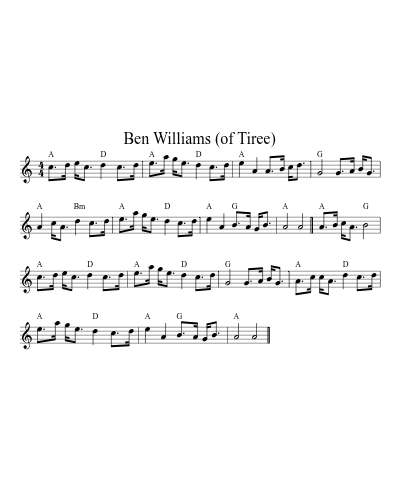 Ben Williams (of Tiree)