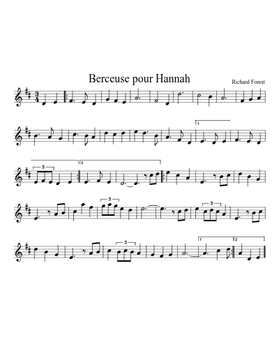 Berceuse pour Hannah (Version 5)