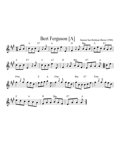 Bert Ferguson    [A] (Version 2)