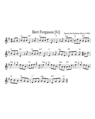 Bert Ferguson    [G]