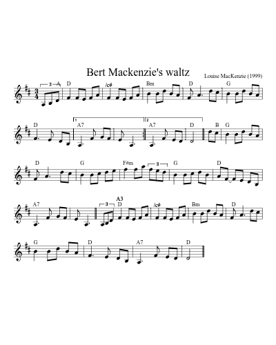 Bert Mackenzie's waltz
