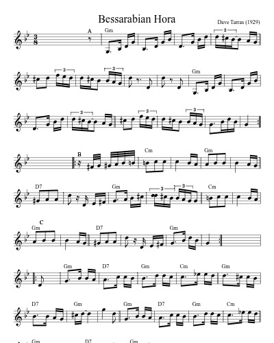 Bessarabian Hora (Version 2) sheet music preview
