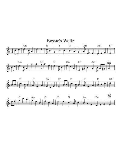 Bessie's Waltz (Version 3)