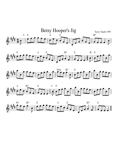 Betsy Hooper's Jig (Version 3)