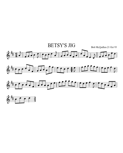 BETSY'S JIG (Version 2)