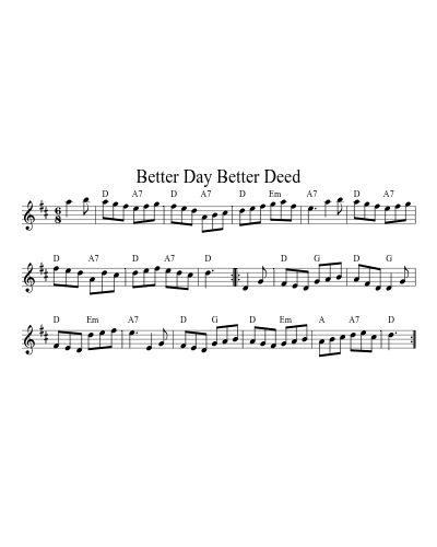 Better Day Better Deed