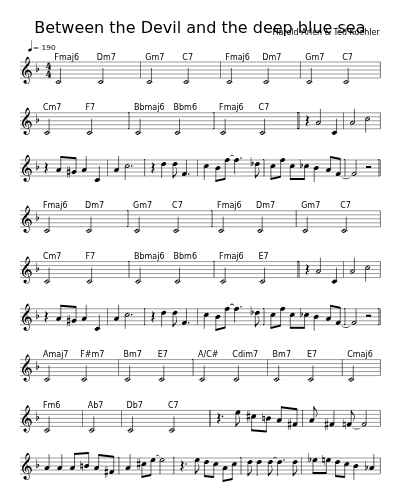 Between the Devil and the deep blue sea