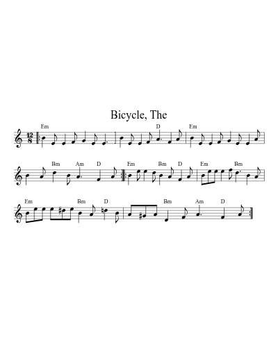 Bicycle, The preview