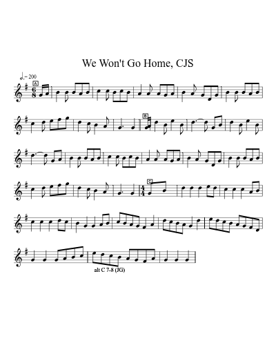 We Won't Go Home, CJS preview