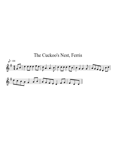 The Cuckoo's Nest, Ferris sheet music preview