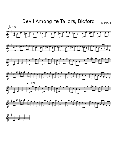Devil Among Ye Tailors, Bidford