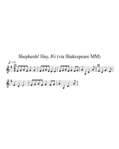 Shepherds' Hay, JG (via Shakespeare MM) preview