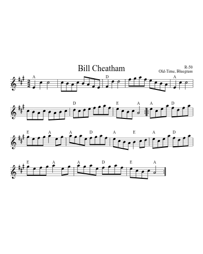 Bill Cheatham (Version 4) preview