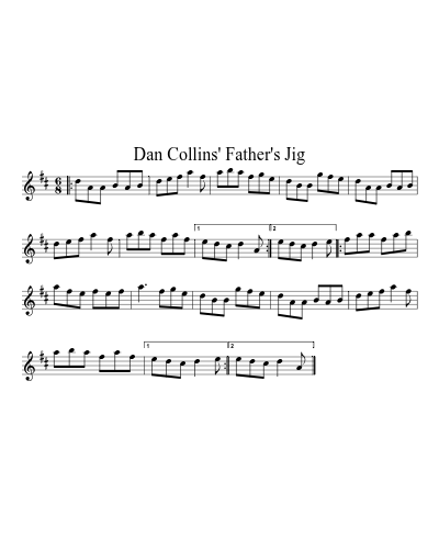Dan Collins' Father's Jig (Version 4)