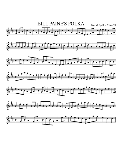 BILL PAINE'S POLKA (Version 2)