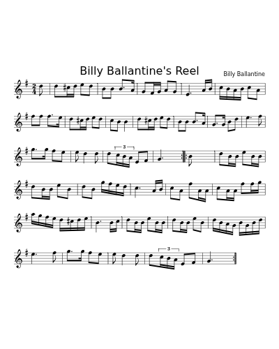 Billy Ballantine's Reel
