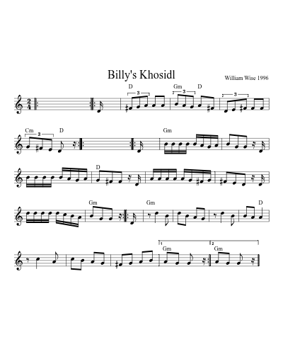 Billy's Khosidl (Version 3)
