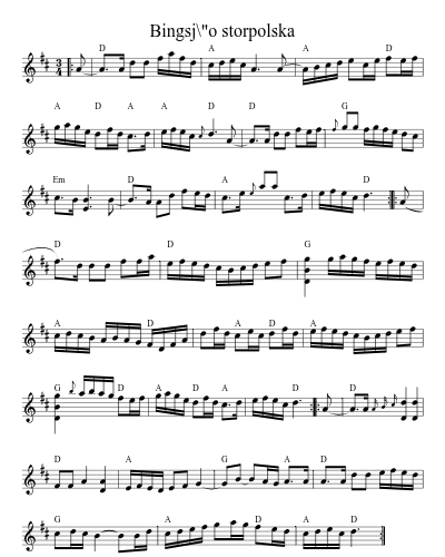 Bingsj\"o storpolska