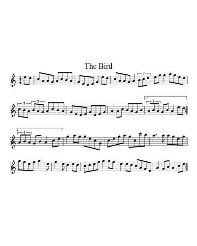 The Bird sheet music preview
