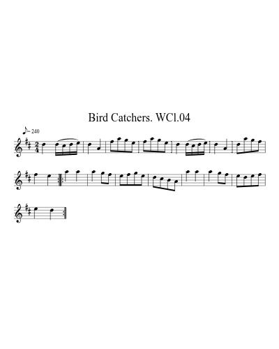 Bird Catchers. WCl.04 preview