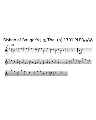 Bishop of Bangor's Jig, The. (p).1701.PLFD.416