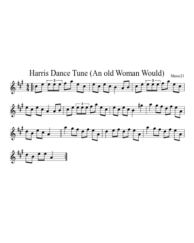 Harris Dance Tune (An old Woman Would) preview