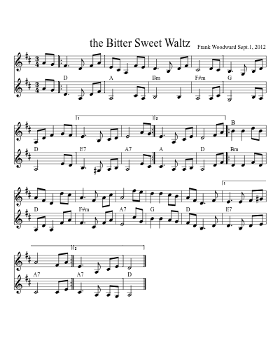 the Bitter Sweet Waltz