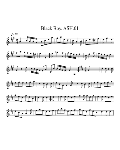 Black Boy. ASH.01 (Version 3) preview